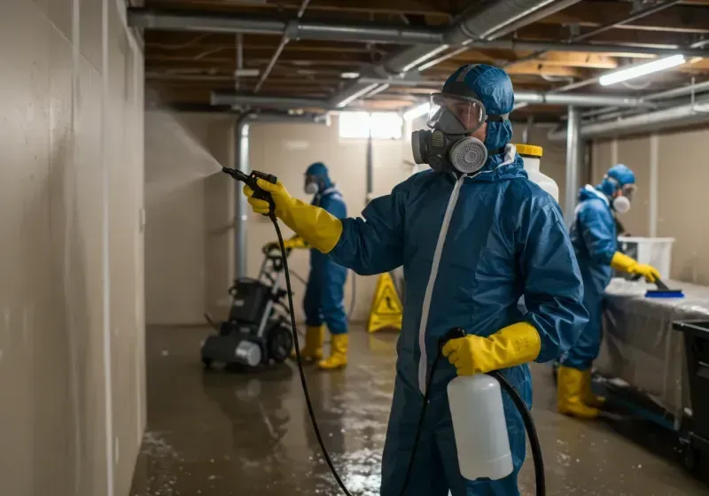 Basement Sanitization and Antimicrobial Treatment process in Nevada County, AR